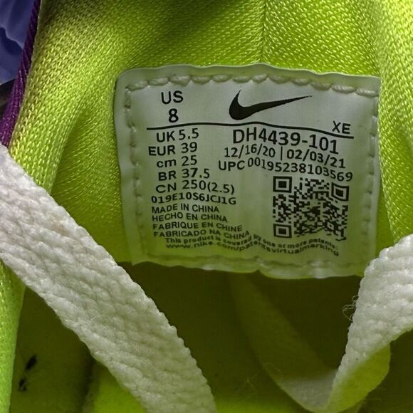 Nike Air Huarache Neon Magenta Lace Up Sneakers - Women’s US 8 / DH4439-101 - Picture 10 of 11